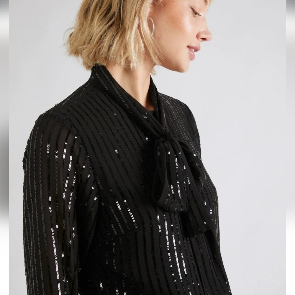 Michael Kors Black Sequin Jumpsuit - Picture 12 of 15